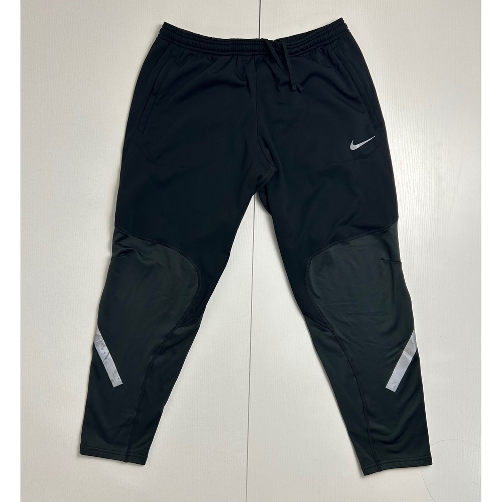 Nike Therma-FIT Mens Running Pants Black Reflective Tapered Joggers DV9274-010 M